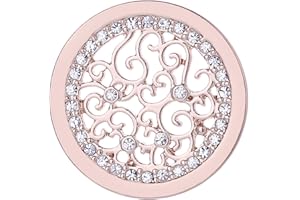 Morella Damen Amulett Coins 33 mm Zirkoniasteine
