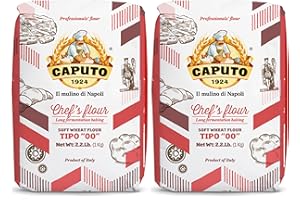 ANTICO MOLINO NAPOLI Antimo Caputo Chefs 00 Flour 1 Kilo (2.2lb) Bag 2 Pack