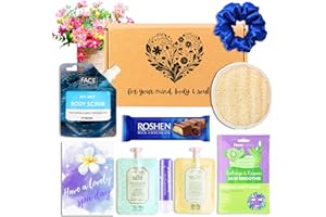 PAMPER ISLAND HOME SPA Cadeau de Relaxation pour Femme, Coffret de Bain et de Soin, Coffret Cadeau Spa Femme, Coffret Cadeau Femme, Coffret Soin Femme, Fille, Ensemble de bain pour Relaxation (Bleu)