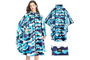 SOPPY - Poncho Antipioggia Impermeabile Leggero per Donne e Uomini