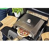 La Hacienda 56294 BBQ Pizza Oven Stainles Outdoor Heating, Stainless Steel
