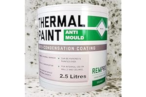Rempro Thermal Paint 2.5 Litres - Anti Mould & Anti Condensation Insulating with Glass Bubble Technology (Textured Finish)