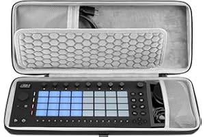 GEEKRIA Étui de transport rigide en EVA compatible avec Ableton Move (gris foncé)