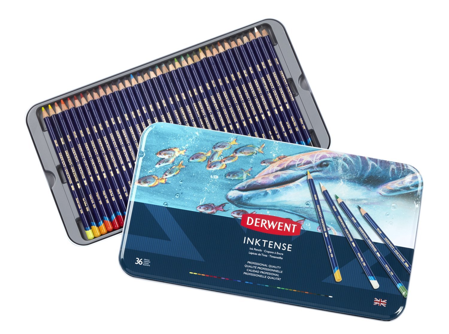 Derwent Inktense Watercolour Matite Idrosolubili Standard Derwent Inktense Watercolour Matite Idrosolubili Standard Confezione da 6 Amazon Cancelleria e prodotti per ufficio