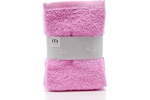 Meridiana Super Soft 100% Cotton Family Washcloths. Machine Washable. Pink. 3 Pack. 30cm X 30cm X