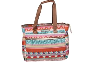 Lily Bloom Pattern Handbag for Women, Large Capacity Tote Bag Satchel Shoulder Bag