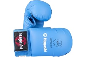 Hayashi Tsuki Officiel Wkf Guantes de Karate con Pulgar, Unisex Adulto