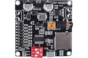 Nagoyuki DY-HV20T Alimentatore 12V / 24V Modulo di Riproduzione Vocale 10W / 20W Che Supporta Lettore Musicale MP3 con Scheda Micro-SD per
