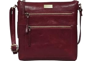 ASSOTS Crossbody Bags for Women – Real Leather Sling with Multiple Pockets and Adjustable Strap – Perfect for Daily Use and Gifting