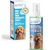 HEALTHONMED K&ouml;pek ve Kedi Deri &amp; T&uuml;y Koruyucu Sprey &ndash; Doğal Vegan Form&uuml;l, Kene ve Pireye Karşı Etkili, Kaşıntı Giderici, T&uuml;y 