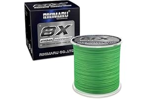 Rikimaru 8X Pro Braid Fishing Line 6LB-170LB, 300yds-1000yds Fluo-Green,Lemon Yellow,Plum Pink