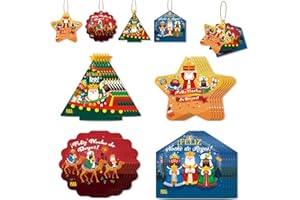 Qpout 24 Piezas Tarjeta con Reyes Magos Papel Regalo reyes Magos Para tres Reyes Magos Envoltura de Regalo y Tarjeta de Decoración