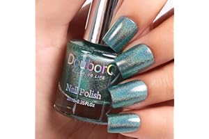 MAJOR DIJIT Smalto Unghie glitter, scintillio riflettente super brillante nail polish Smalto per unghie con glitter olografico super glitter asciugatura rapida e lunga durata 10ml (Blu, 10ml)