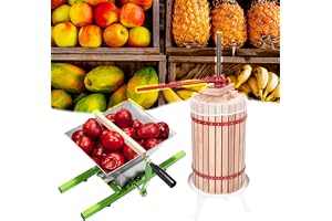 JOIEYOU 12 l fruktpress manuell juicepress 7 l rostfritt stål fruktkvarn