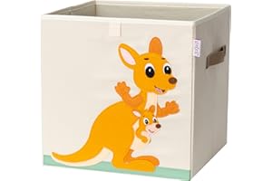 KNECKES Premium Aufbewahrungsbox Kallax Kinder - 8 Motive (33x33x33cm) | Größe passend als Kallax Boxen Kinderzimmer | Spielzeug-Kiste zusammenfaltbar, stabiler Boden, langlebig