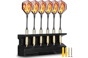 Enjoyard Support de fléchettes 2 en 1 et support mural en bois, support de fléchettes décoratif, support de présentation pour porte-fléchettes, support de fléchettes pour la maison