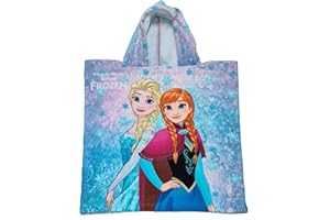 ILS I LOVE SHOPPING Poncho avec Capuche Serviette de Plage et Piscine en Coton 55 x 110 cm séchage Rapide, Ultra Doux