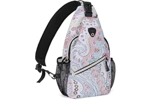 MOSISO Mini Mochila de Honda, Pequeña de Multiusos de Viaje Paquete Desbalanceado Bandolera en Pecho Deportiva al Aire Libre Casual Bolsa para Hombres/Mujeres, Estilo Nacional