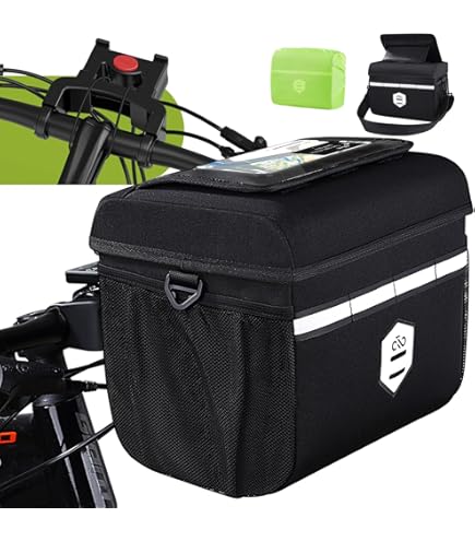 Cesta Bicicleta Delantera Bolsa De Manillar Para Bici