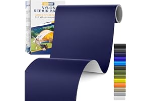 Sgooyir Toppe Adesive Per Tessuti, 15x160cm Toppe Adesive Per Piuminini di Nylon, Parches de Autoadesive Toppa di Riparazione per Piumini, Borse, Tenda, Abbigliamento Blu scuro