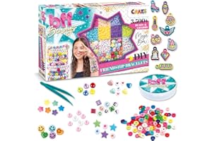 CRAZE BFF Beadys Mega Box - Set de pulseras de la amistad, DIY Beadys Hacer pulseras uno mismo, Set de manualidades de joyería infantil