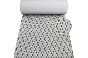 Hzkaicun 190x70cm Feuille Pont de Bateau en Faux Teck en Mousse Eva pour Plancher Marin de Yacht Tapis de Sol de Bateau Autocollant imperméable Auto-adhésif aux Yachts, Bateaux à Moteur, Kayaks