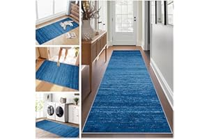 RUXEVNSY Teppich Läufer Flur Lang, Teppichläufer Flur rutschfest Küchenteppich 40 x 220 cm Waschbar Flur Läufer Teppich, Flurläufer Lang Korridor Teppich Läufer für Küche, Eingang, Wohnzimmer Schlafzimmer