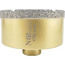 NBB vacuum gesoldeerde diamant gatenzaag, diamantboor met M14, diamantboorkroon voor professioneel nat en droog boren in porselein, keramiek, tegels, graniet, marmer, tegels, voor haakse slijpers (1, 68mm