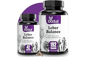 ‎LOODUS loodus® Leberkur Kapseln - 13fach Komplex mit Mariendistel Artischocke Löwenzahn & Cholin für die normale Leberfunktion - Leber Kapseln hochdosiert & vegan - Leber Komplex in praktischer PROBIERGRÖSSE