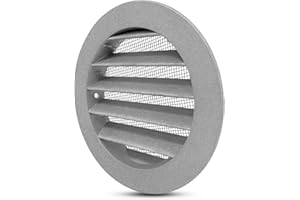 WECOOPER 80mm Air Vent Cover for Walls，3 Inch Aluminium Round Extractor Fan Vent Cover Grille Louvre with Insect Mesh