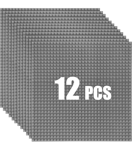 WYSWYG Bouwplaat Set, 6 klassieke platen 25 * 25 cm als basis, compatibel met grote merken, wit WYSWYG Bouwplaat Set, 6 klassieke platen 25 * 25 cm als basis, compatibel met grote merken, wit