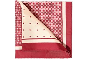 BRERA 67 - Fazzoletto da Taschino Elegante in Seta, Fazzoletti per Abiti e per Giacche 25X25 cm, Accessorio Uomo per Cerimonie e Matrimoni, Pochette Classica