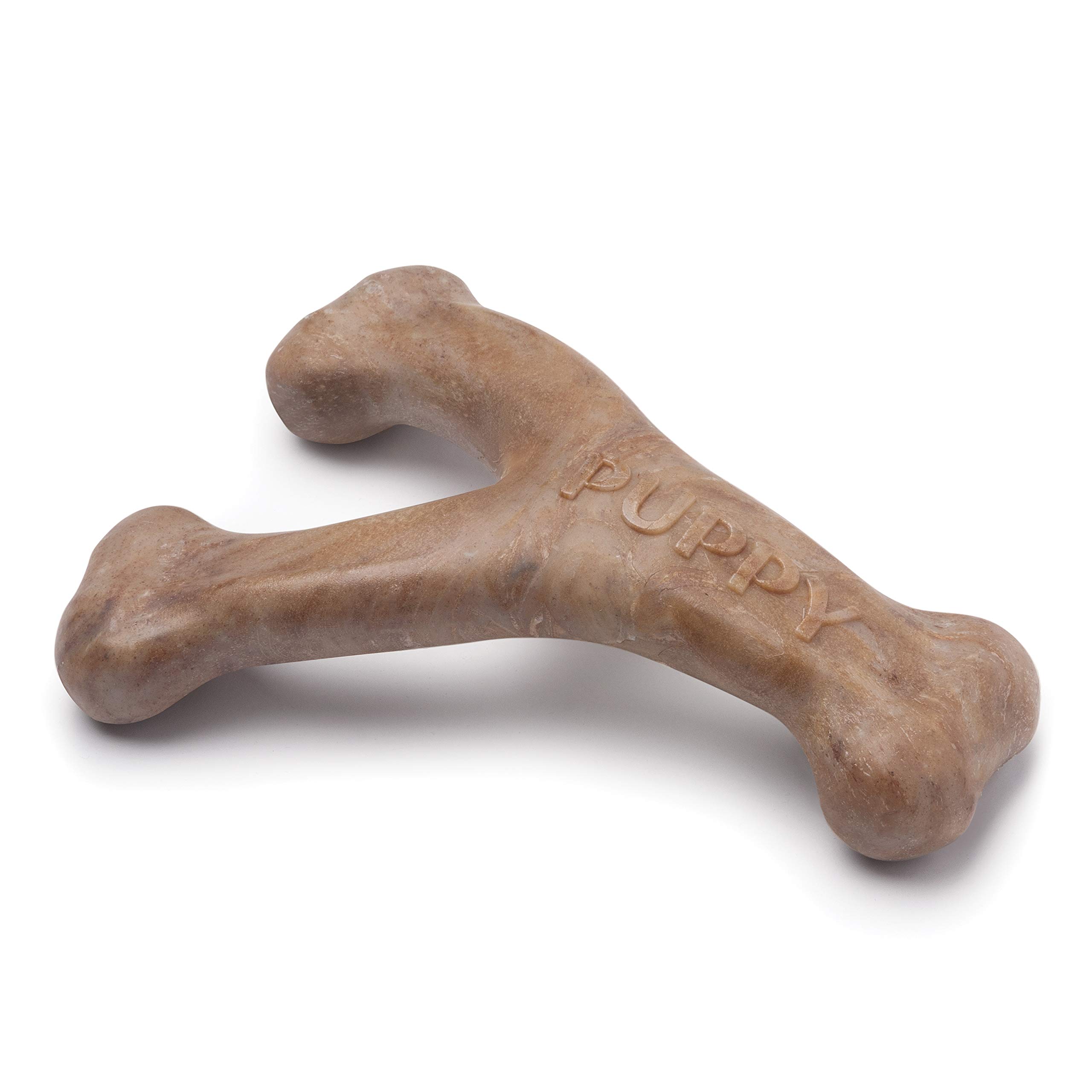 Benebone Puppy Wishbone Dog Chew Toy, Real Bacon, Small, Made in the USA