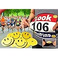 EventClip SMILE, Running bib clips, Snap-Lock for Securing Running and Cycling Numbers. Made with Recycled Plastic (Est 2012).