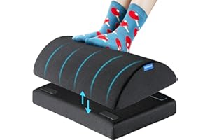 HUANUO Footrest, Under Desk Foot Rest, Foot Stool Under Desk, Ergonomic Foot Rest for Office, Home, Travel