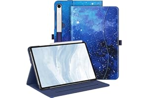 FINTIE Etui do Samsung Galaxy Tab S9 FE 5G 10,9 cala/Galaxy Tab S9 11 cali 2023, pokrowiec ochronny z kieszenią na telefon komórkowy, automatyczne uśpienie/budzenie, gwiaździste niebo