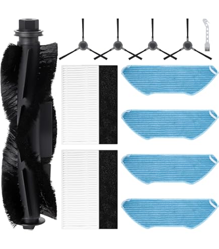 FOREHILL Lot De 8 Serpillères En Microfibre Pour Aspirateur Robot Balayeur Lingettes De Rechange En Microfibre 86971418