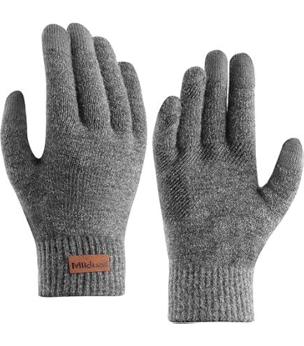 TAGVO Guanti da corsa invernali,guanti touch screen antiscivolo termici antivento in pelle scamosciata,sport all'aria aperta per il freddo campeggio escursionismo corsa ciclismo ciclismo guanti guida