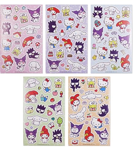 Kuromi: Plancha De Stickers/Calcomanías - TiendaLeroLero