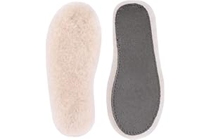 Acdyion Echtes Einlegesohlen Winter für Damen und Herren Bequem Warme Wolle Einlagen, Atmungsaktiv Weich 100% natürlichen Schaffell Sohle für Arbeitsschuhe Stiefel Gummischuhe Sportschuhe