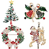 Acquista ALBERO DI NATALE Depoca Con Spilla A Forma Di Strass, Regalo Di Gioiell
