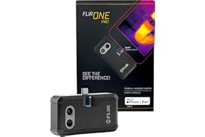 Flir One Pro Värmekamera för iPhone USB-C, 480x360 | iPhone 15 och nyare, 160x120 inbyggd IR, MSX, VividIR, tålig för bygget