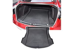 [Actualizado] LFOTPP Compatibles con Tesla Model 3 Alfombrilla para Maletero Trasero, Model 3 2017-2023 Impermeables Antideslizantes Alfombrillas Originales 3D TPE, Model 3 Accesorios