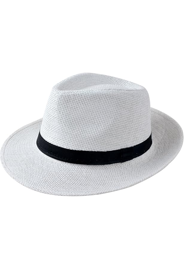 Chapeau De Paille Naturel Delano Bogart - Fedora Havane Unisexe, Respirant Et Élégant Pour Été Et Plage