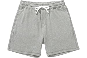 Amy Coulee Sporthose Herren Kurz Baumwolle Jogginghose Trainingshose 5,5" Sport Fitness Sweat Sommer Shorts mit Taschen