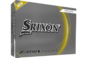 Srixon Z-STAR DIAMOND 2&3 - High Performance Golf Ball | Maximum Distance & Reduced Spin | FastLayer DG Core 2.0 | Spin Skin+ Cover | Exceptional Control & Precise Feel | White & Tour Yellow