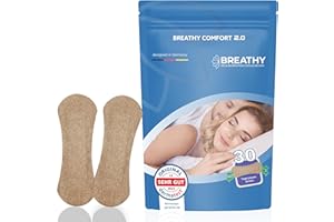 BREATHY 30 Nasenpflaster gegen schnarchen (anti schnarch Nasenpflaster besser Atmen) nose Strips gegen Schnarchen Nasenstrips verbessern Sie Ihre Atmung,vertbesserte Regeneration (30xBraune)