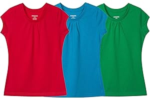 Bienzoe Ragazze Traspirante Asciugatura Veloce Manica Corta Maglietta