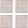 Osasbazaar Pure Silver Swastik for Puja, Temple at Home, Workplace and Gifting - 97%-99% Pure, Silver Color, Set of 4