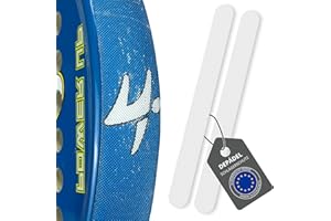 PH PRO HEAT Padelschlägerschutz, transparent, rau, Schutzband für Padelschläger, mehrlagig, aus Silikon, transparent.